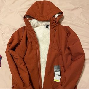 Champion Hooded Softshell Jacket Sherpa lined coat..